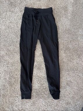 Ziva Active Black Drawstring Jogger Pants